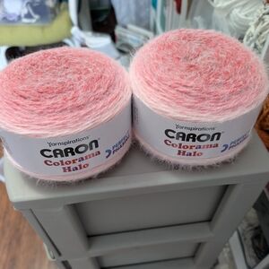 Caron Colorama Halo Yarn -Rose Frost-lot- Brand New-set Of 2